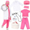 Toylink Kids Doctor Costume Pretend Play Kit with Lab Coat Carrying Bag Accessories Halloween Doctor Dress up for Boys Girls Large