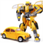 Aimery Transformer Toys Bumblebee Alloy Deformation Model 8.7inch Action Figure(Black Mamba Machine) (Color : Yellow)