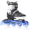 Nattork Adjustable Inline Skates for Kids Boys & Girls, Blue Black Red with Light up Wheels, Youth Blade Roller Skating for Beginners Ages 3-15