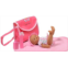 The New York Doll Collection Unicorn Doll Diaper Travel Bag with Doll Care Accessories, Including Pampers, Baby Lotion, Powder, and Changing Mat