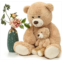 MorisMos Giant Teddy Bear Mommy and Baby Bear Soft Plush Bear Stuffed Animal for Teddy Bear Baby Shower, Tan, 39 Inches