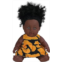 MAIHAO Black Dolls 12 Inch Realistic African American Newborn Girl Handmade Washable Reborn Baby Doll (Dress)