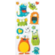 Playhouse Soft Puffy 13-Piece Sticker Sheet for Crafts, Trading & Collecting - Silly Monsters