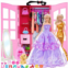 IBayda Doll Closet Wardrobe Set for 11.5 Inch Girl Doll 106 Pcs Clothes and Accessories Include Wardrobe, Suitcase, Mirror,Outfits, Dress, Shoes, Hangers, Handbags, Necklace, Crown and Do
