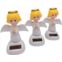 Mersuii 3Pcs Solar Powered Dancing Angel Bobble Head Toy Decorations for Dashboards, Solar Swinging Angel Dancing Figure Toy for Car Interior Party Decorations