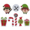 Christmas Crafts Christmas Elf at North Pole Foam Stickers - Elves, Candy Canes, Presents - 96 Pieces