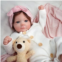 Newtotlove 17-Inch Lifelike Reborn Baby Doll - Soft, Realistic, Poseable, Girl Dolls with Feeding Kit & Gift Box, Ages 3+-A