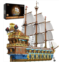JMBricklayer Pirate Ship Building Sets for Adults, Gorgeous Royal Fleet Ship with Tiered Design, Attractive Pirate Toys Building Blocks Pirate Ship Display, Fathers Day Building Gi