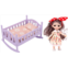 Toyvian Home Decor Home Decor Home Decor Home Decor Set Miniature Wooden Crib Baby Doll Cradle Bed for Room Doll Home Furniture Craft Accessoreis Miniature Storage