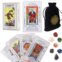 Sincerez Tarot Cards Deck for Beginners with Meanings On Them,Tarot Card with Guidebook (White Set with Crystals)