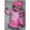 TatuDoll Newborn Reborn Baby Doll Clothes Accessories 3 pcs Set for 18-20inch Reborn Dolls Girls