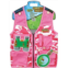 Nature Bound Explorer Kids Cargo Vest for Fishing, Troops, Boating, Outdoor Play, or Safari Costume. Pink Camouflage Print with Four Pockets, Fits Most Girls Ages 5-8, (Model: NB52