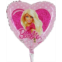 Toyland 18 Inch Heart Shaped Barbie Character Foil Balloon With Polka Dots - Kids Party Decorations