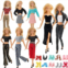 Carreuty 16 PCS Clothes and Accessories for Barbie 11.5 inch Doll Including 6 Handmade Fshion Wear Outfits ( Tops and Pants or Dress) and 10 Pair of Shoes in Random Christmas Birthday Gifts