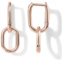 PAVOI 14K Gold Convertible Link Earrings for Women Paperclip Link Chain Earrings Drop Dangle Earrings