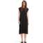 Womens Mod-o-doc Cap Sleeve Column Dress with Side Slits