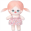 UZIDBTO 9 Inches Baby Doll Girl Gifts Pink Hair and Dress Plush Toys Soft Dolls Baby Gifts with Gift Bag