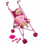 Lissi Doll: Umbrella Stroller Set with 16 Doll Role Play Toy, Folds up Compactly, For Ages 4 and up