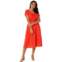 Lost Wander Strawberry Waves Midi Dress