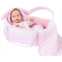 UZIDBTO 12 Girl Baby Dolls Bunny Theme Adoption Realistic Alive Dolls Carrier Bassinet Playset with Outfits,Pacifier,Blanket,Bunny Toy Stuff for Toddler 3 Ages and Up