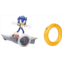 Sonic The Hedgehog Speed RC Skateboard Vehicle with Gold Ring Controller - Light Up Wheels & 360 Spins, Turbo Mode for Extra Boost, 2.4GHz, 100FT Range