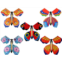 JoFAN 5 Pack Magic Flying Butterfly Wind Up Rubber Band Powered Butterfly for Kids Boys Girls Christmas Surprise Gifts Stocking Stuffers