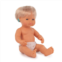 Miniland Educational Corporation Baby Doll Caucasian Girl with Hearing Aid 15, Poly-Bagged, Multi