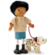 Tender Leaf Toys - Mr. Forrester and his Dog - Detailed Wooden Doll with Flexible Arms and Legs for Dollhouse - Encourage Creative and Imaginative Fun for Children - Age 3+