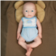 OZYZPO 17 inch Full Silicone Reborn Baby Doll, Realistic Real Eye Open Baby Doll, Not Vinyl Dolls, Silicone Body Baby Doll - Boy