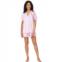 Womens Bedhead PJs Organic Cotton Woven Short Sleeve Shorty Set