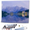 OEPWQIWEPZ Lake Misurina Evening Dolomites South Tyrol Italy DIY Digital Oil Painting Set Acrylic Oil Painting Arts Craft Paint by Number Kits for Adult Kids Beginner Children Wall