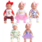 Sweet Dolly Baby Doll Accessories, 5 Set of Doll Clothes, Dress, Bodysuits Outfits for 15 Inch to 18 Inch Dolls, 15 Inch Baby Dolls, 12 PCs in Total Doll Clothes and Accessories