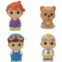 CoComelon 4 Figure Pack - JJ & Family Figure Set - Family and Friends - Includes JJ, YoYo, Tomtom, and Bingo The Dog - Toys for Kids, Infants and Preschoolers