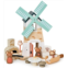 Tender Leaf Toys - Penny Windmill - Adorable Wooden Rotating Windmill with Toy Mouse Family and Accessories - Imaginative Play Set - Develop Creative Storytelling - Improve Fine Mo