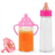 Vollence Magic Baby Doll Bottles,Magic Doll Disappearing Milk and Juice, Baby Doll Accessories Toys Baby Doll Feeding Set