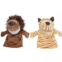 ORFOFE 2pcs Hand Puppet Animal Puppet Educational Puppet Plush Baby Doll Toys for Kids Puppet Tiger Lions Puppets Puppet Show Theater for Kids Hands Puppet for Adults Aldult Gloves