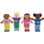 Excellerations 18 Bilingual Emotions Plush Baby Dolls, Set of 4 Multi-Ethnic. 4 Common Expressions, Social Emotional Learning, Calm Down Corner Supplies, Play Therapy, Preschool Mu