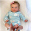 GYCV Cheap Reborn Dolls Girl Eyes Open 18 Inch Lifelike Baby Dolls That Look Real Realistic Blue Eyes Rooted Hair Newborn Baby Dolls Soft Cloth Body Real Life Real Looking Babies T