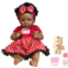 Idoreborn Reborn Baby Dolls, 22 Inches Newborn Realistic Black Girl African American Doll, Lifelike Real Baby Doll Birthday Gift for Kids, Vinyl Soft Cloth Body (Ginna)