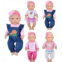 Ebuddy Doll Clothes 4 Sets Doll Fashion OutfitsFit for 43 cm New Born Baby Dolls 14-16-17 Inch Baby Dolls 15 inch Dolls