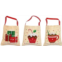 Vervaco Counted Cross Stitch Gift Bags Kit 3.6X3.6 3/Pkg-Christmas Figures (18 Count) -V0196966