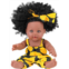 kgniess me Black Dolls African American Realistic Girl Doll 12 Inch Baby Doll Washable Baby Doll Children Toy Best Birthday Gift