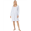 Womens Eileen West Long Sleeve Cotton Knit Short Gown