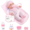 ZNTWEI 12 Inch Baby Doll Set with Dolls Clothes and Accessories Including Sleeping Bags, Bottles, Nipple, Newborn Registration Card, Plush Toys, Moisturizer Box