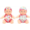 ONEST 2 Sets 8 Inch Dolls Cute Baby Dolls Include 2 Pieces Baby Mini Dolls, 2 Sets Handmade Doll Clothes