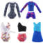 E-TING 10Pcs =5 Sets Beach Bikini Swimsuit Bathing Doll Clothes Swimwear with 5 Pairs Shoes for 11.5 Inch Girl Dolls (J)