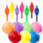 RUBFAC 36 Punch Balloons Punching Balloon Heavy Duty Party Favors For Kids, Bouncy Balls with Rubber Band Handle for Birthday Party, Goodie Bag