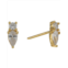 Argento Vivo Pearl Stone Stud Earrings