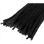 YOKIVE 100 Pcs Pipe Cleaners, Chenille Stems Decoration, Great for DIY Art Craft Supplies (6mm 12 Inch Black)
