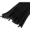 YOKIVE 200 Pcs Pipe Cleaners, Chenille Stems Decoration, Great for DIY Art Craft Supplies (6mm 12 Inch Black)